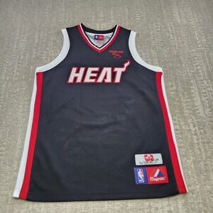 Vintage Miami Heat‎ Jersey Men Small Dwayne Wade Majestic Black Basketball